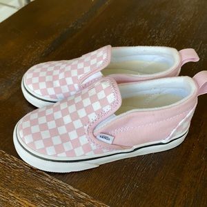 Vans® Asher V Kids' Lilac Snow Checkered Skate